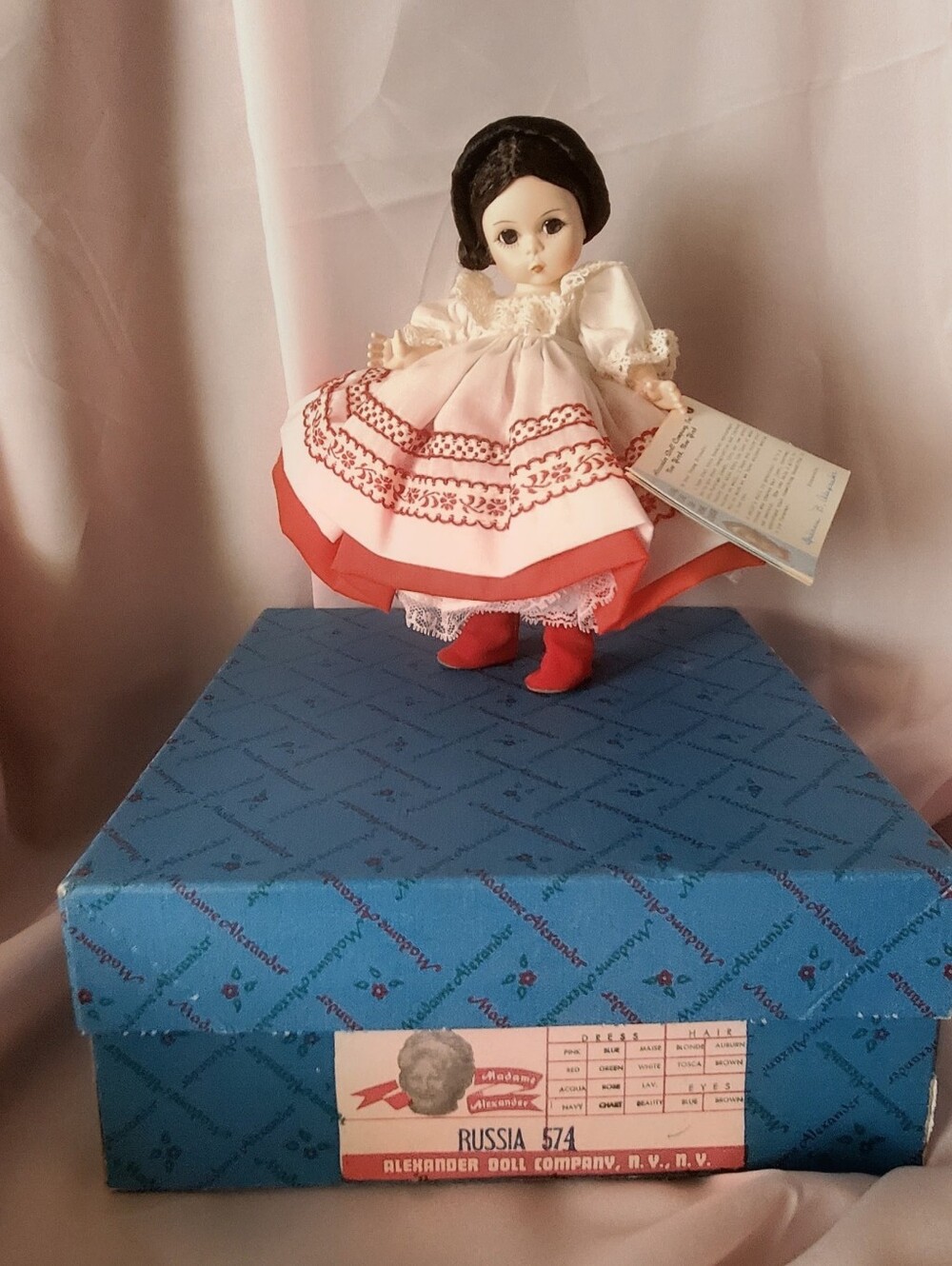 Madame Alexander Doll #574 Russia with Box and tag 8"